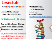 Leseclub mittwochs 230118